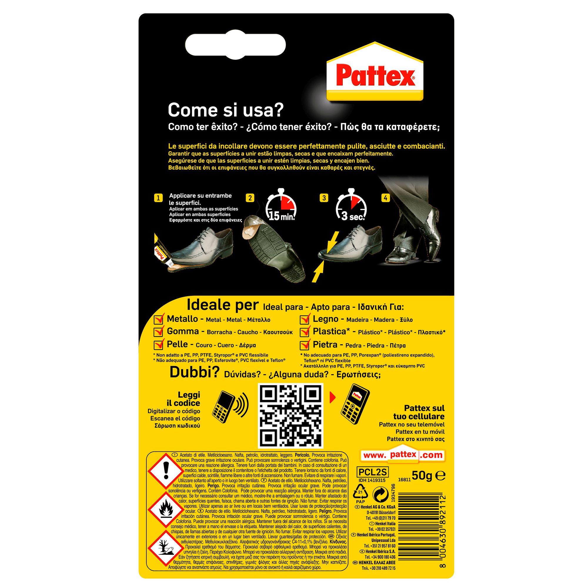 Pattex Cola De Contacto Bl 50 gr.